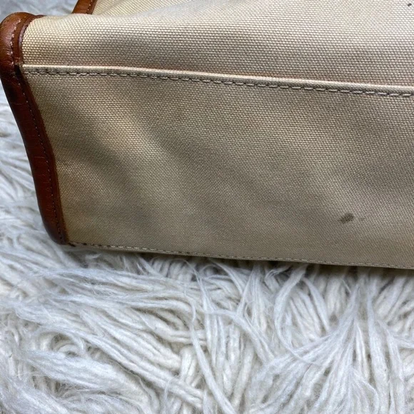 BURBERRY Tote Bag Canvas Beige Authentic - Picture 6 of 16